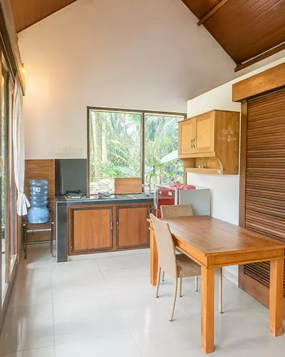 Jungle Hideaway Villas Kitchen Dinning Table